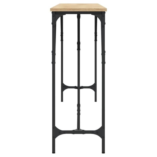 konsolbord 200x29x75 cm konstrueret træ sonoma-eg