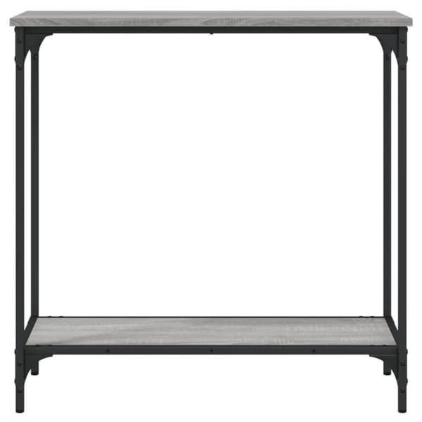 konsolbord 75x30,5x75 cm konstrueret træ grå sonoma-eg