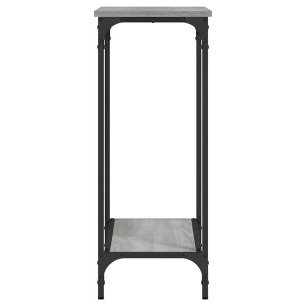 konsolbord 75x30,5x75 cm konstrueret træ grå sonoma-eg