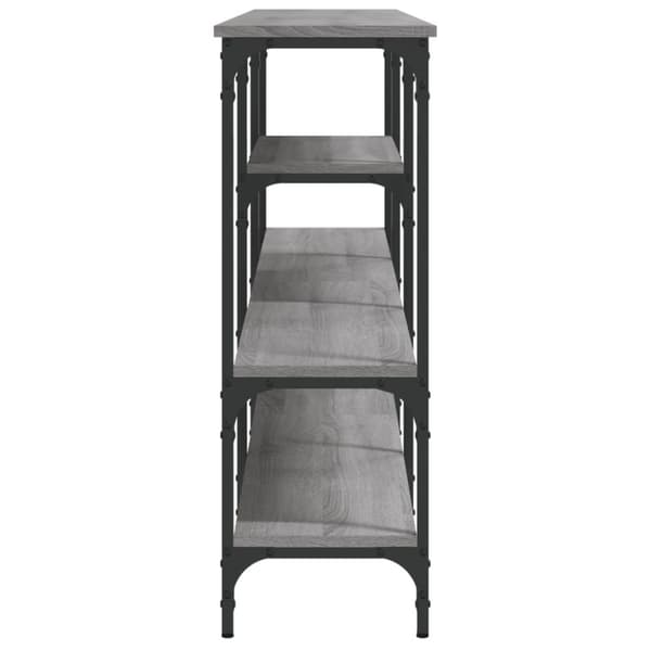 konsolbord 160x29x80 cm konstrueret træ grå sonoma-eg