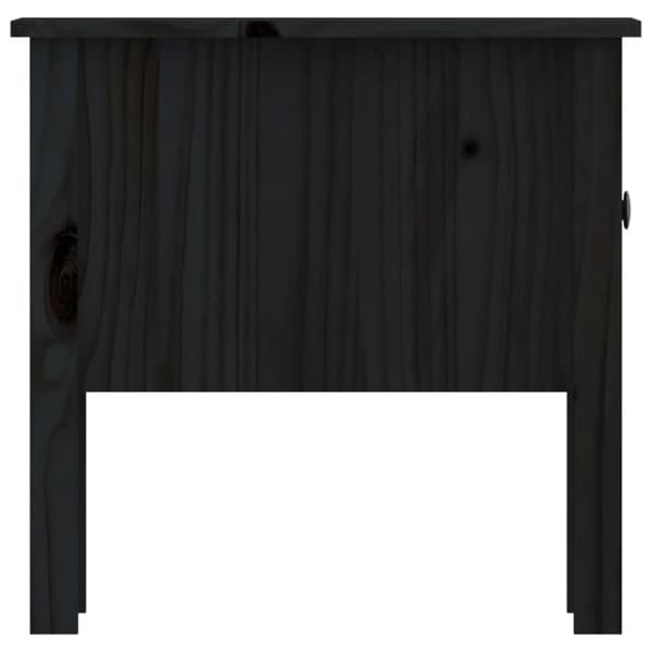 Sivupöydät 2 kpl musta 50x50x49 cm täysi mänty
