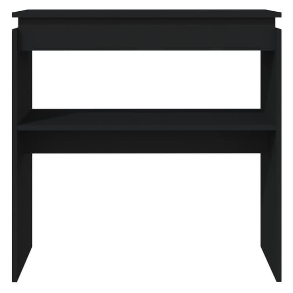 Konsolipöytä musta 80x30x80 cm teknisestä puusta