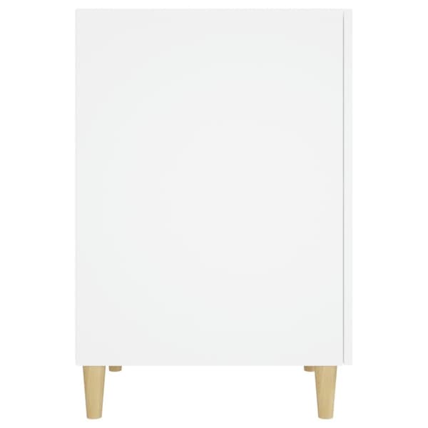 skrivebord 140x50x75 cm konstrueret træ hvid