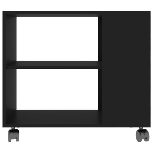 sidebord 70x35x55 cm konstrueret træ sort