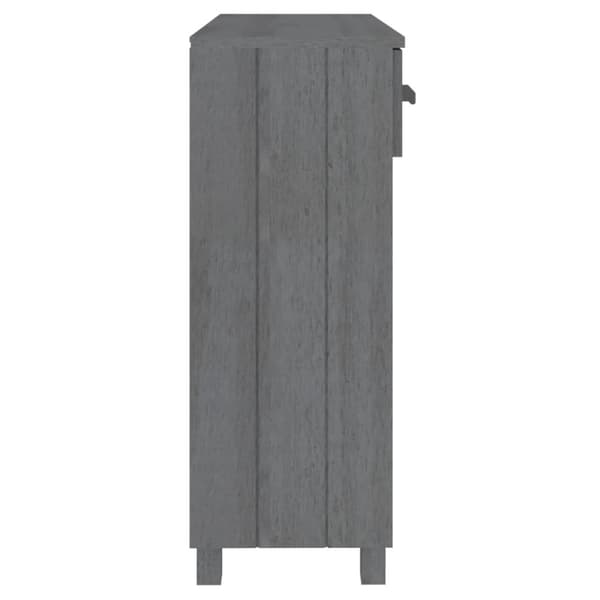 Konsolipöytä HAMAR tummanharmaa 90x35x90 cm täysi mänty