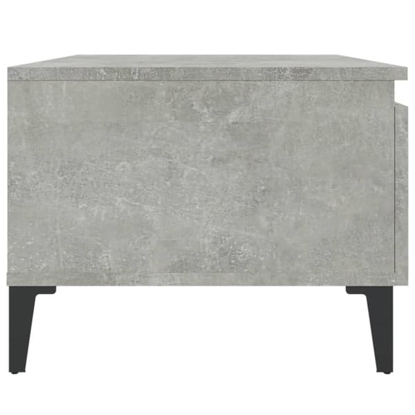 Sivupöydät 2 kpl betoninharmaa 50x46x35 cm tekninen puu