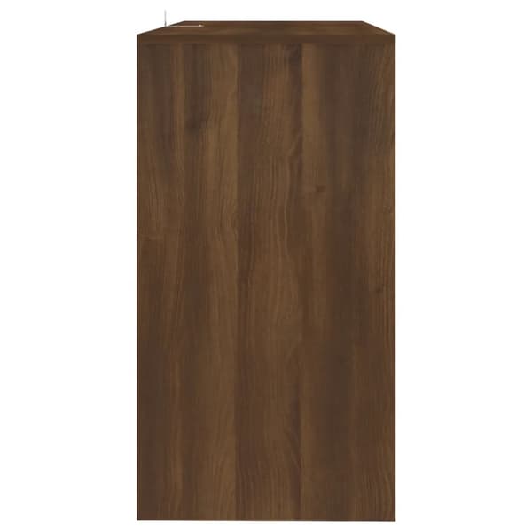 Konsolipöytä ruskea tammi 89x41x76,5 cm tekninen puu