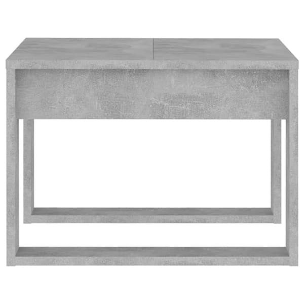 sidebord 50x50x35 cm konstrueret træ betongrå