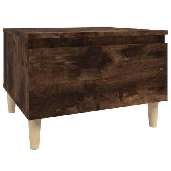 Soffbord rökfärgad ek 50x46x35 cm konstruerat trä