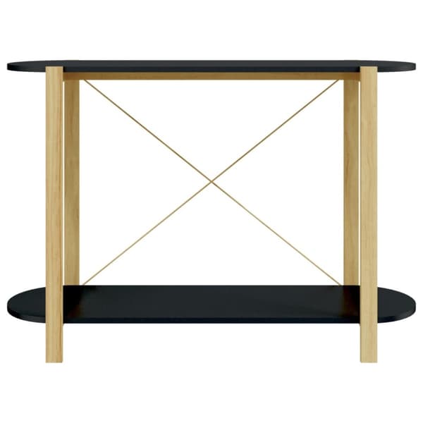 Konsolbord svart 110x38x75 cm konstruerat trä