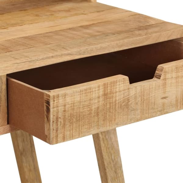 Skrivbord 100x45x90 cm massivt grovt mangoträ