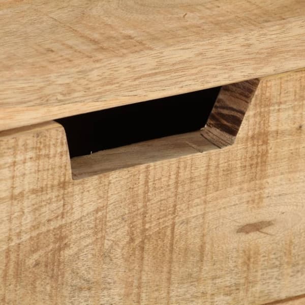 Skrivbord 100x45x90 cm massivt grovt mangoträ