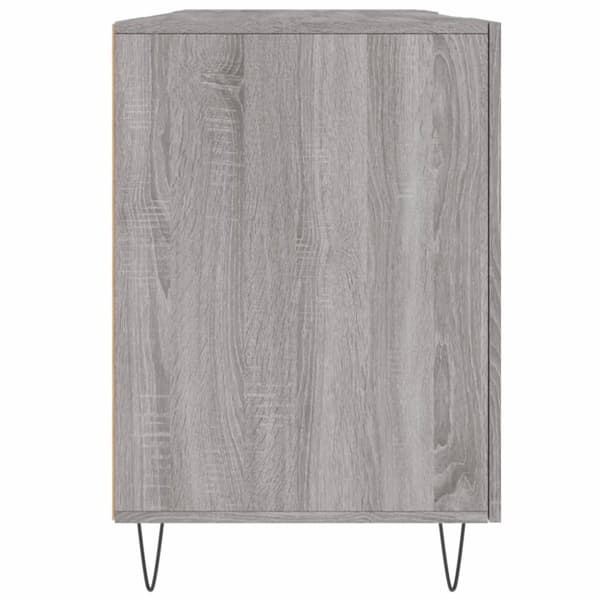 skrivebord 140x50x75 cm konstrueret træ grå sonoma-eg