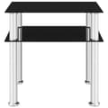 Miniatyrbillede 3 af 6: sidebord 45x50x45 cm hærdet glas sort