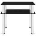 Miniatyrbillede 2 af 6: sidebord 45x50x45 cm hærdet glas sort