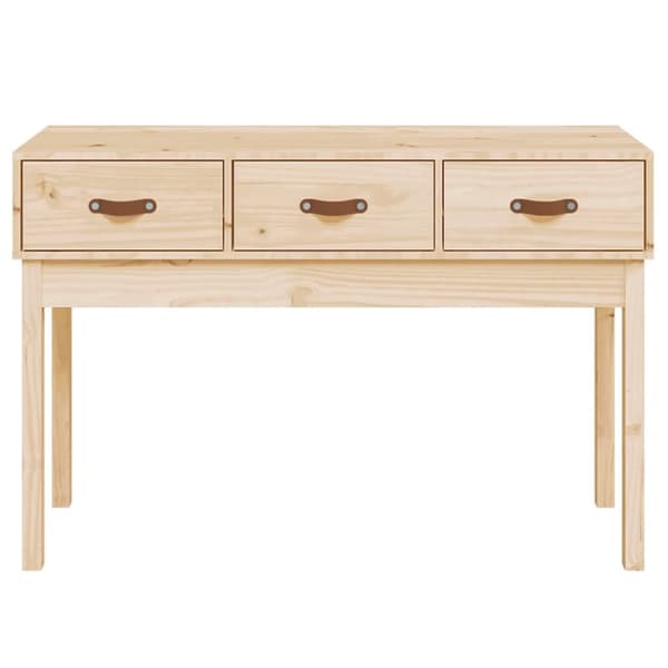 konsolbord 114x40x75 cm massivt fyrretræ
