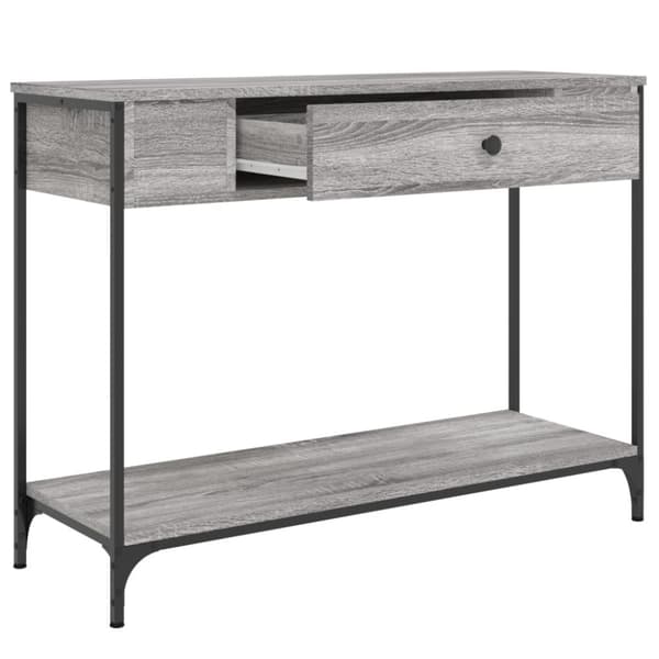 Konsolipöytä harmaa Sonoma 100x34,5x75 cm tekninen puu