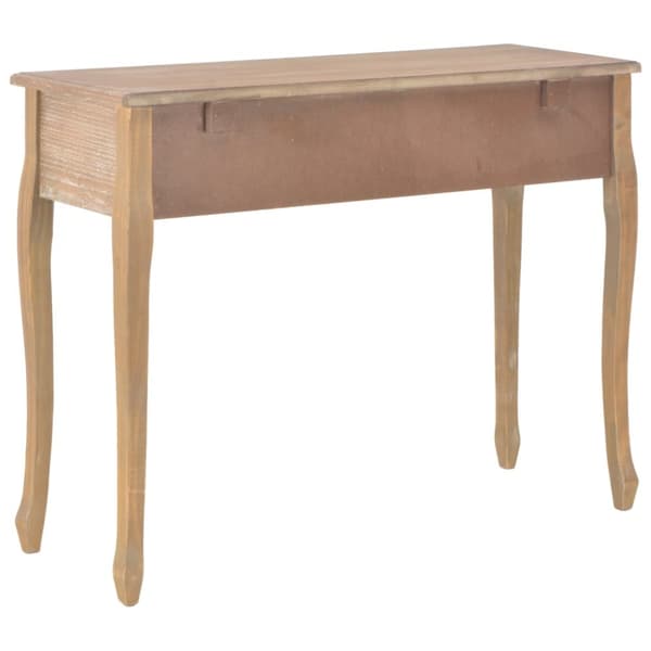 Konsolbord med 3 lådor brun