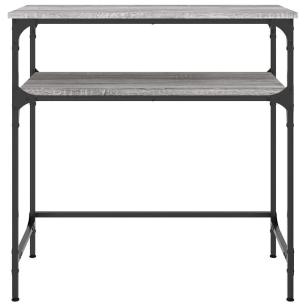 konsolbord 75x35,5x75 cm konstrueret træ grå sonoma-eg
