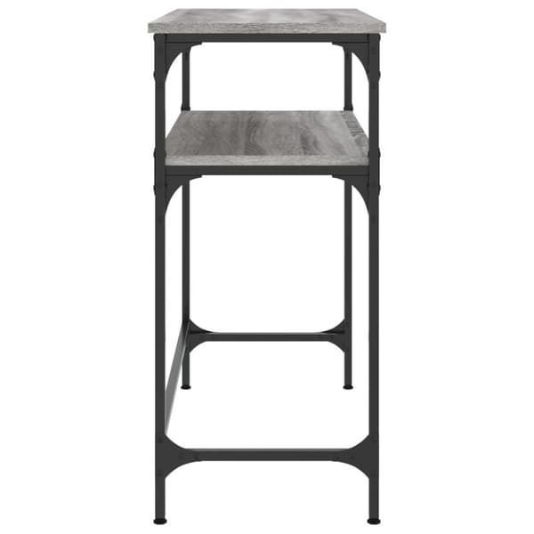 konsolbord 75x35,5x75 cm konstrueret træ grå sonoma-eg