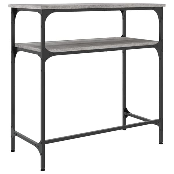 konsolbord 75x35,5x75 cm konstrueret træ grå sonoma-eg