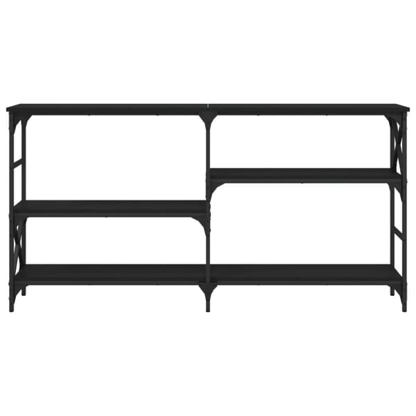 konsolbord 150x29x76,5 cm konstrueret træ sort