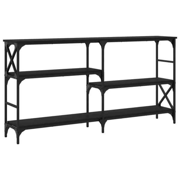 konsolbord 150x29x76,5 cm konstrueret træ sort