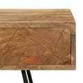 Miniatyrbillede 9 af 10: skrivebord med skuffer massivt mangotræ 110 x 50 x 76 cm