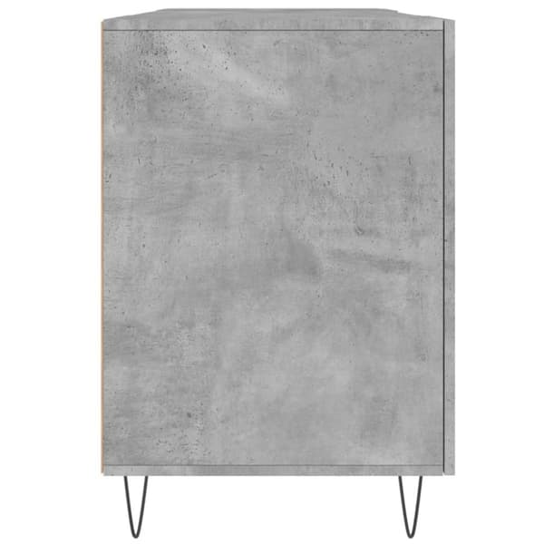 Työpöytä betoninharmaa 140x50x75 cm tekninen puu