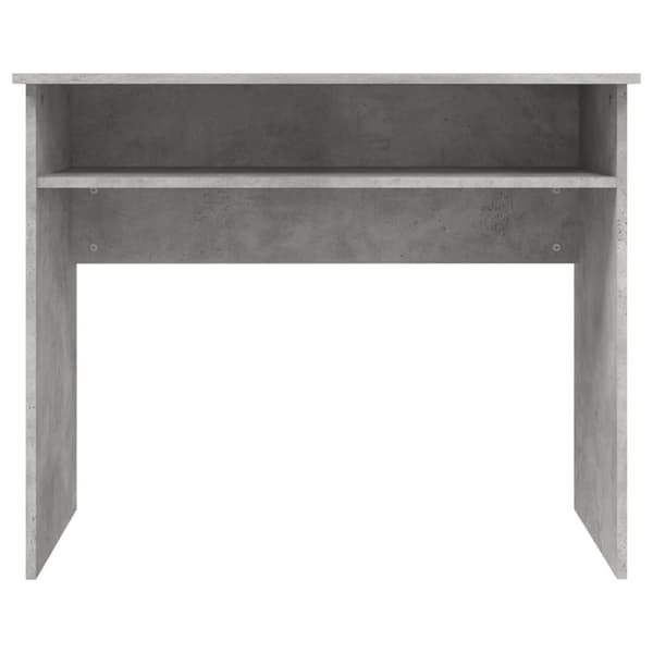 skrivebord 90x50x74 cm konstrueret træ betongrå