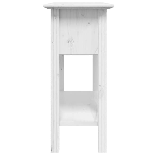 konsolbord BODO 90x34,5x73 cm massivt fyrretræ hvid