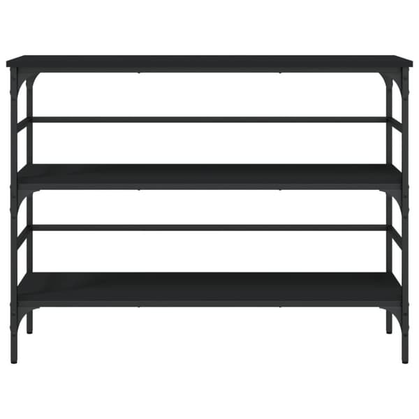 Konsolbord svart 100x32x75 cm konstruerat trä