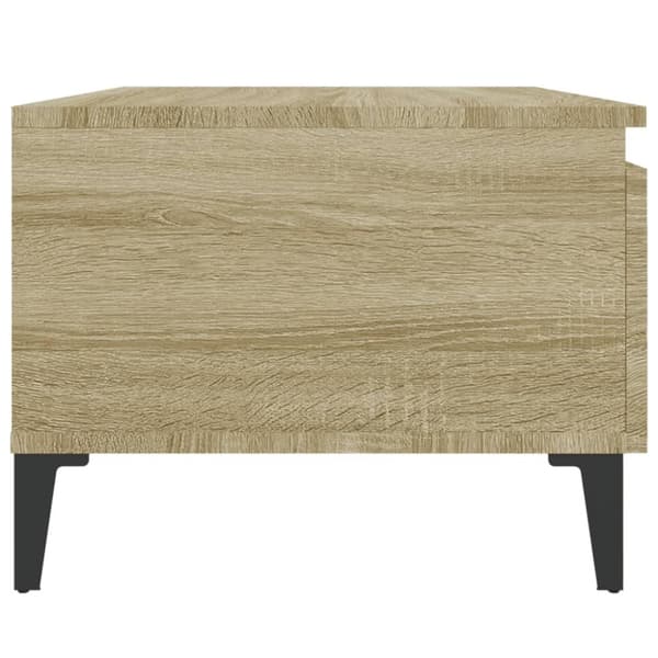 sidebord 50x46x35 cm konstrueret træ sonoma-eg