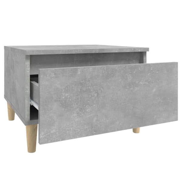 sidebord 50x46x35 cm konstrueret træ betongrå