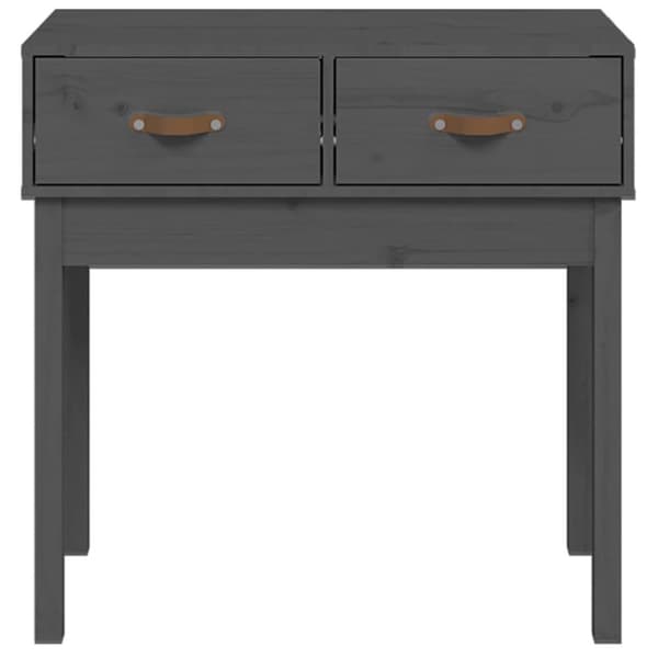 konsolbord 76,5x40x75 cm massivt fyrretræ grå