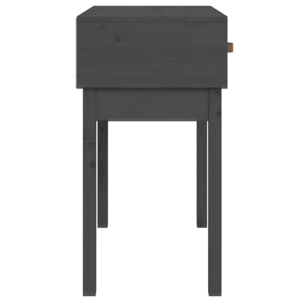 konsolbord 76,5x40x75 cm massivt fyrretræ grå