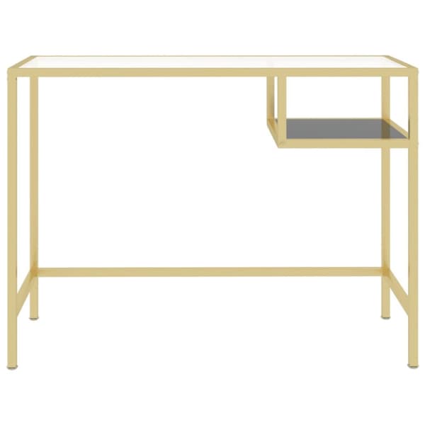computerbord 100x36x74 cm hærdet glas transparent