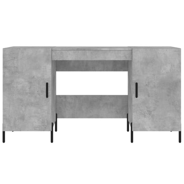 Työpöytä betoninharmaa 140x50x75 cm tekninen puu