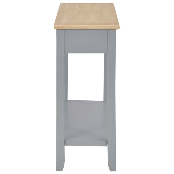 konsolbord 110 x 35 x 80 cm træ grå