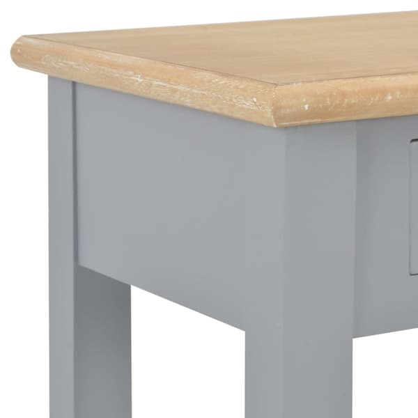 konsolbord 110 x 35 x 80 cm træ grå