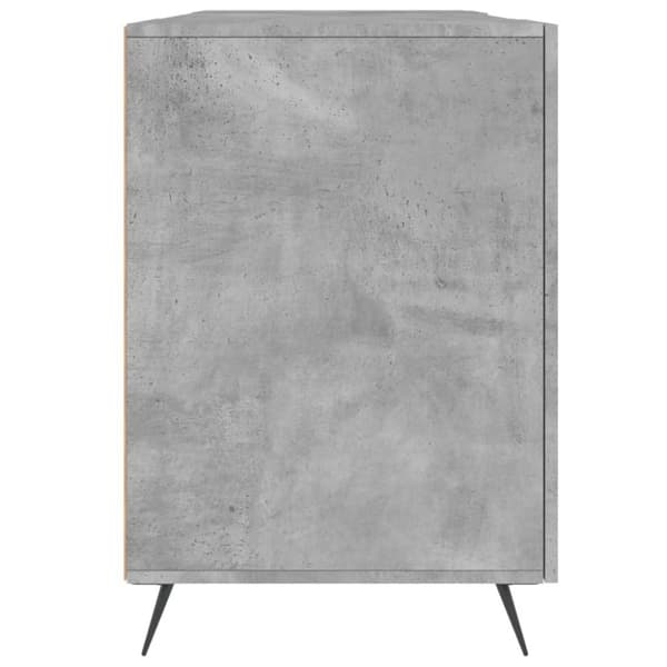 skrivebord 140x50x75 cm konstrueret træ betongrå