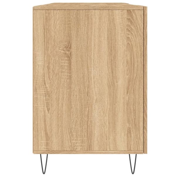 skrivebord 140x50x75 cm konstrueret træ sonoma-eg