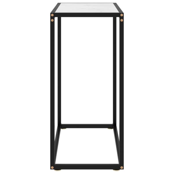 Konsolipöytä valkoinen 60x35x75 cm karkaistu lasi