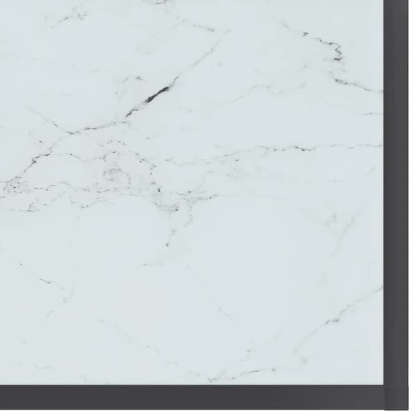 konsolbord 160x35x75,5 cm hærdet glas hvid