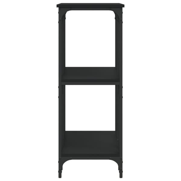 konsolbord 102x35x90 cm konstrueret træ sort