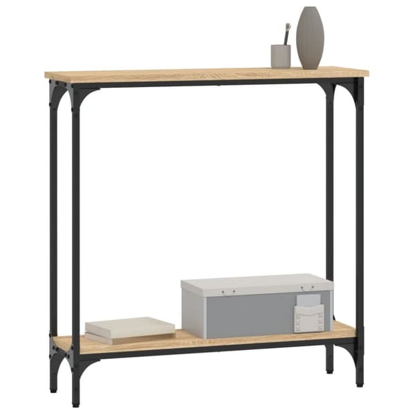 Konsolipöytä Sonoma-tammi 75x22,5x75 cm tekninen puu
