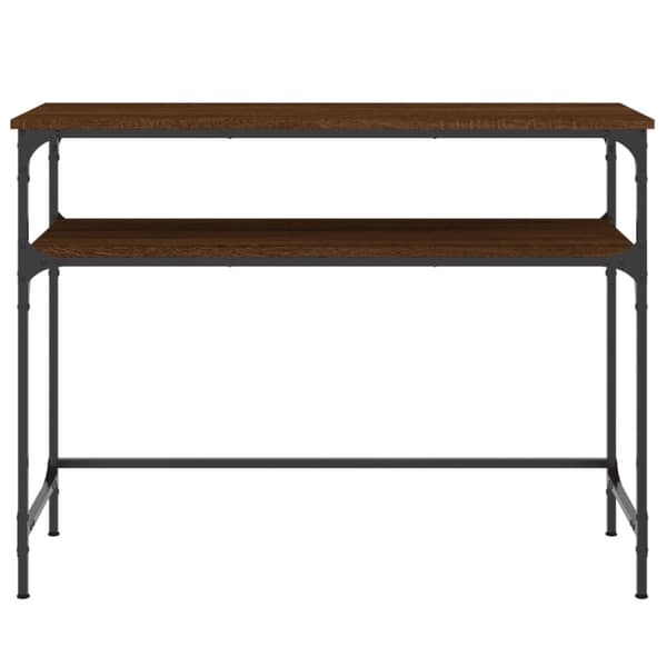 Konsolipöytä ruskea tammi 100x35,5x75 cm tekninen puu