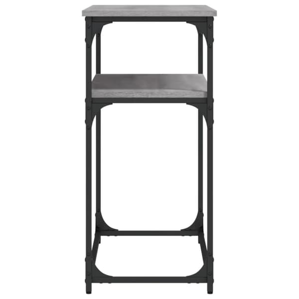 konsolbord 100x35,5x75 cm konstrueret træ grå sonoma-eg
