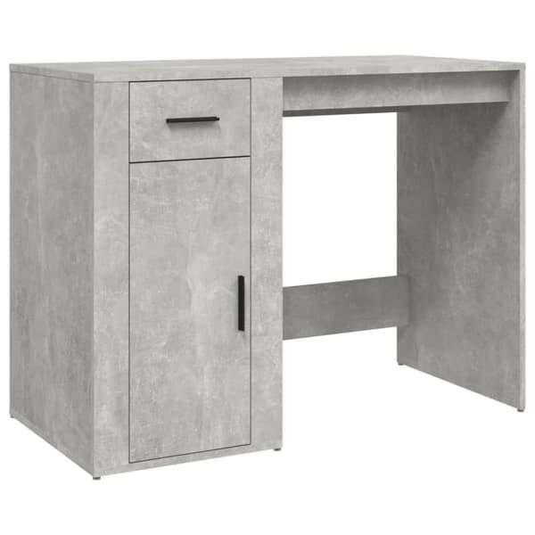 Työpöytä betoninharmaa 100x49x75 cm tekninen puu