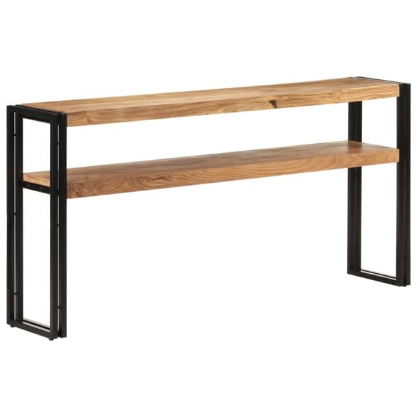 konsolbord 150x30x75 cm massivt akacietræ
